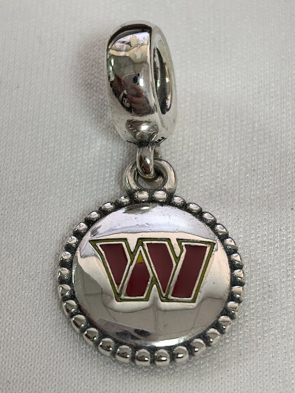 Pandora Wisconsin Badgers Exclusive Dangle Charm Pendant, S925 Silver Jewelry